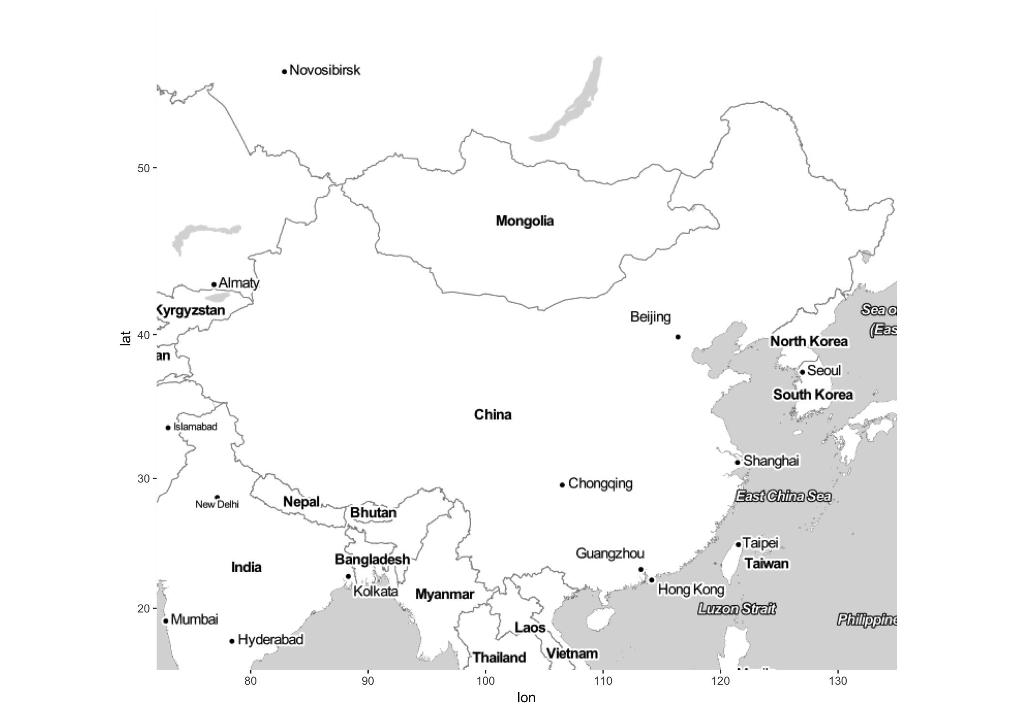 Map of China